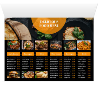 Menu du restaurant Modèle
