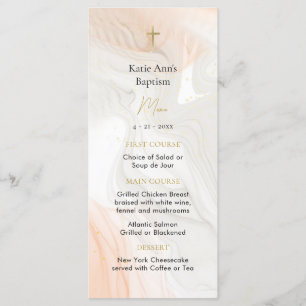 Menu Eaux chrétiennes orthodoxes de lumière Baptême Men