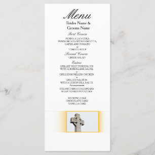 Menu Écossais-Mariage-Celtique-Croix