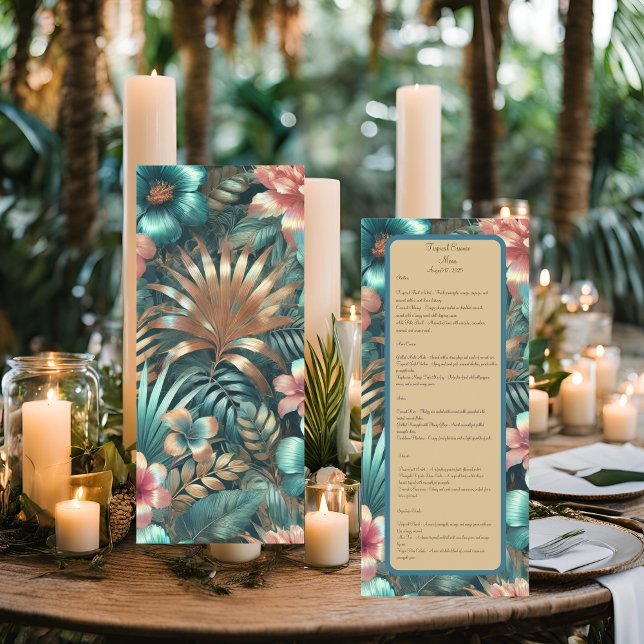 Menu Élégance tropicale (Créateur téléchargé)