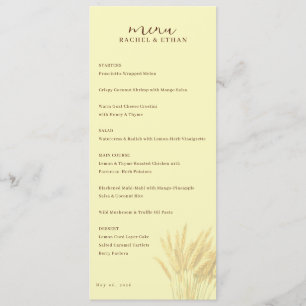 Menu Élégant Blé Beige