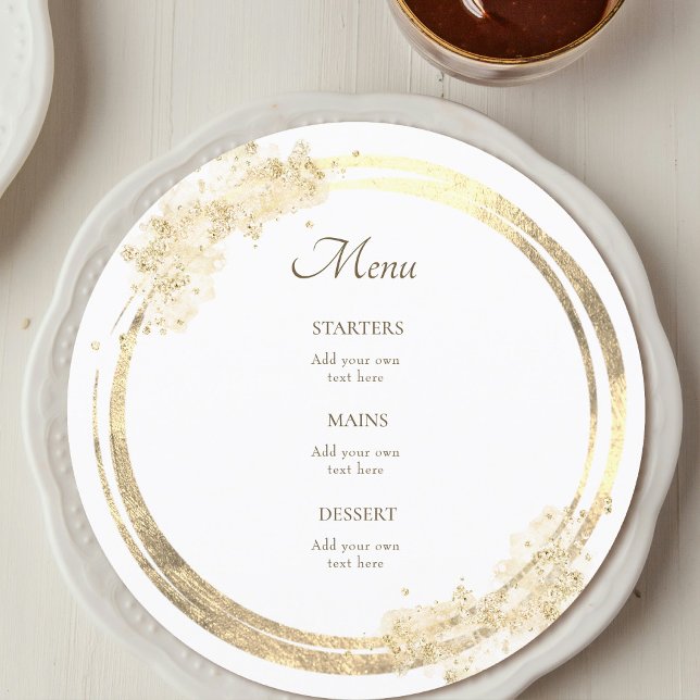 Menu élégant couleur or (Créateur téléchargé)