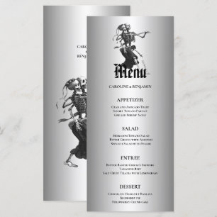 Menu élégant de mariage d'Halloween