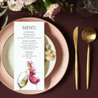 Élégant Mariage de danse du vin rouge et blanc