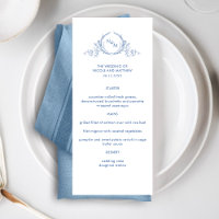 Élégant Mariage de Monogramme Bleu
