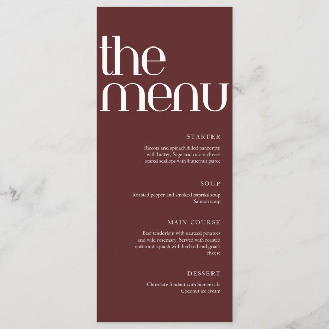 Menu Elegant Old Money Handwriting Wedding Dinner  (Devant)