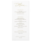 Élégante Typographie Or Script Mariage Dîner