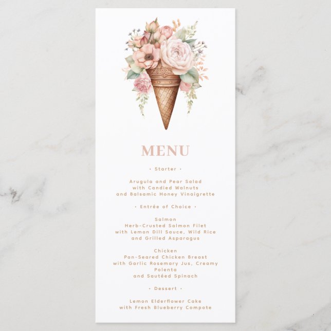 Menu Elle a été ramassée dans la Fête des mariées de gl (Devant)