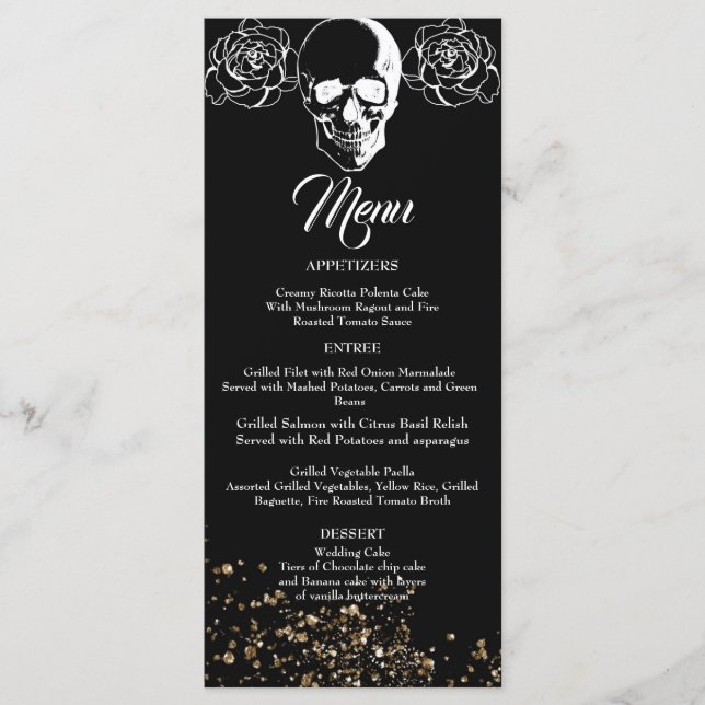 Menu Eternal Elegance Mariage gothique (Devant)