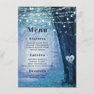 Menu Evermore   Forêt de fée enchantée   Dîner bleu