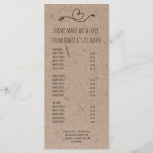 Menu Fabriqué Maison Avec Boulangerie Amour Tarifs &