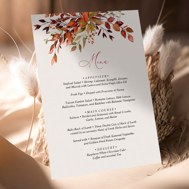 Menu FALL Script Seasonal Wedding (Creator Uploaded)
