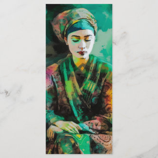 Menu Femme en Signet vert