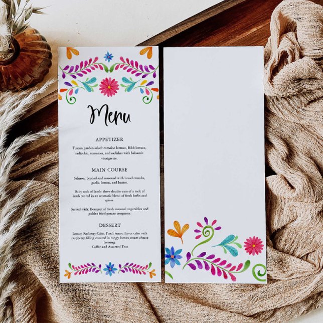 Menu Fête à thème Fiesta Mexique (Créateur téléchargé)