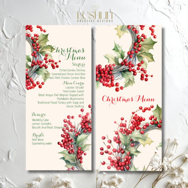 Menu Fête de Noël Dîner de fête (Créateur téléchargé)