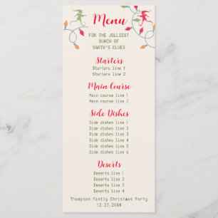 Menu Fête de vacances de Noël pour les amis Jolmost Bun