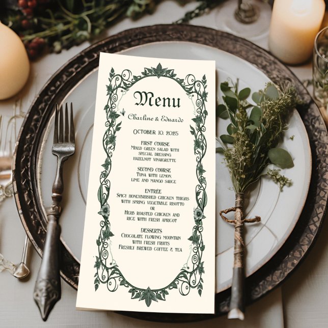Menu Fête des Mariages d'Imaginaires médiévaux (Créateur téléchargé)