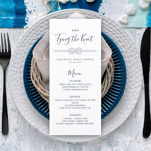 Menu Fête des mariées de la Marine blanche de la Marine