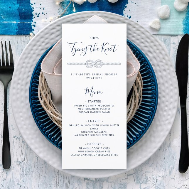 Menu Fête des mariées de la Marine blanche de la Marine (Créateur téléchargé)