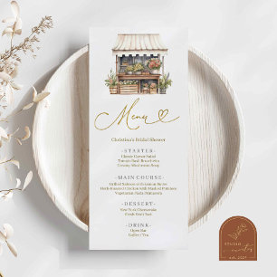 Menu Fête des mariées du marché des fleurs