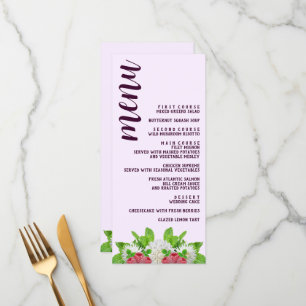 Menu Fête des mariées Garden Dahlia
