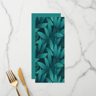 Menu Feuilles tropicaux rayonnants