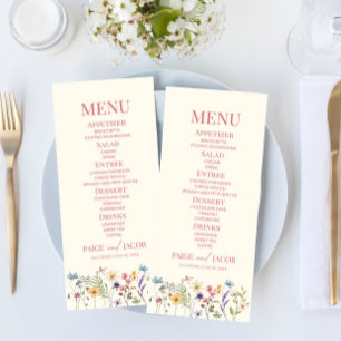 Menu Fleur fleur sauvage Fleur Flore Jardin Mariage Nou