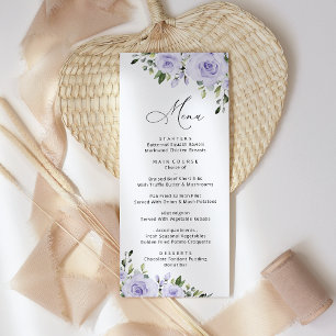 Menu Fleurs violettes, Fleurs Lilac, Mariage Floral