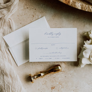 Menu Floral bleu français