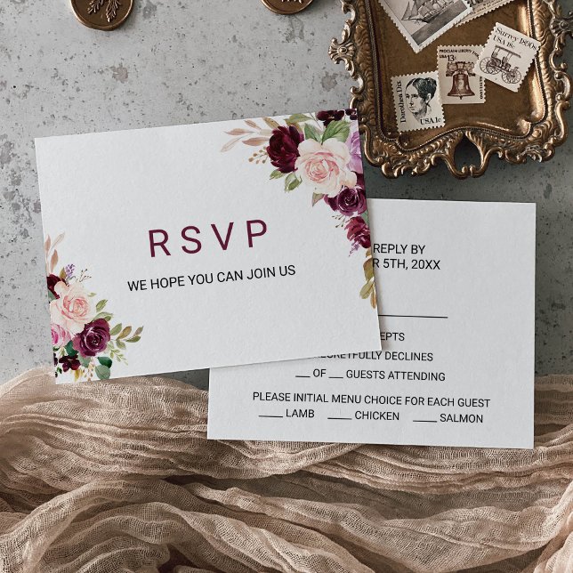 Menu Floral Vert Broussaud Bourgogne (Créateur téléchargé)