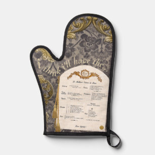Menu français Oven Mitt