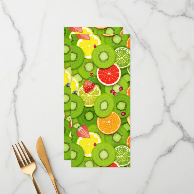 Menu Fruits d'été 2 (Devant/Arrière en situation)