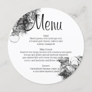 Menu Fumée noire