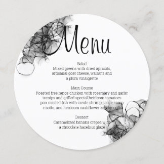 Menu Fumée noire