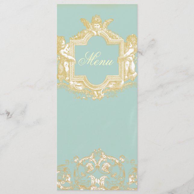 Menu Georgiana (Marie Antoinette Blue) (Devant)
