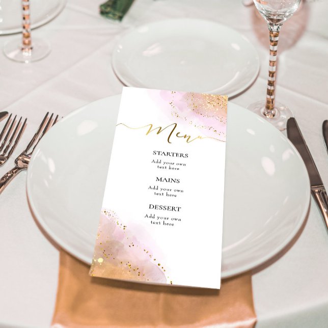 Menu giclée d'aquarelle (Créateur téléchargé)