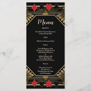 Menu Glam Casino Royale Las Vegas Poker Mariage