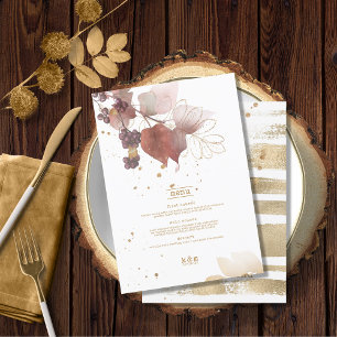 Menu Golden Automne Mariage Berries ID655