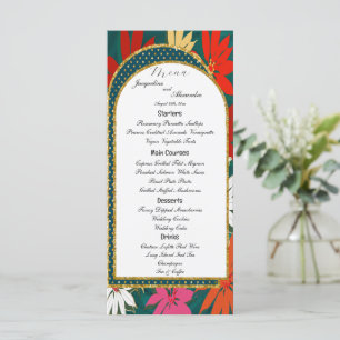 Menu Grand Mariage Tropical d'été