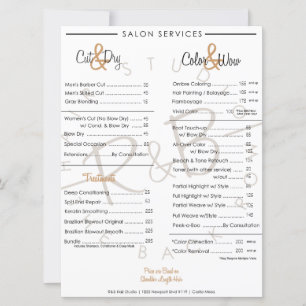 Menu graphique du service R&B Gold