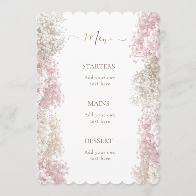 Menu Gypsophile  (Devant)