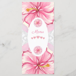 Menu Hibiscus & dentelle PINK