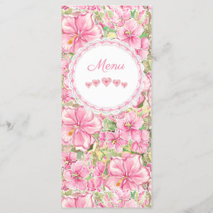 Menu Hibiscus & dentelle PINK