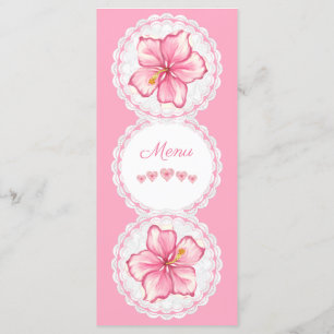 Menu Hibiscus & dentelle PINK