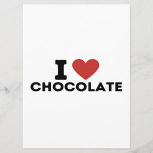 Menu I Love Chocolate Simple - Mignonne Chocolat Lover 