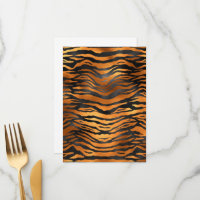 Imprimé animalier glamour rayures de tigre noir ma