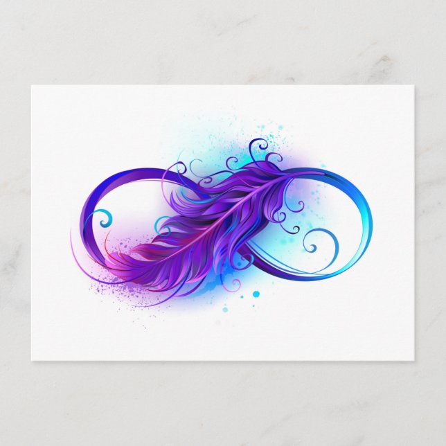 Menu Infinity with Purple Feather (Devant)
