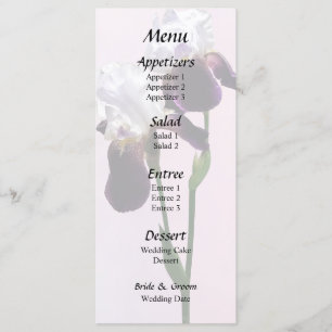 Menu Iris amoureux