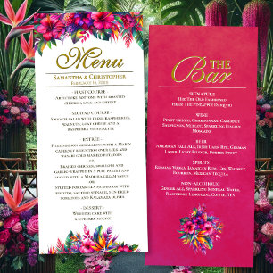 Menu Jardin tropical Mariage à deux côtés Repas & Bar