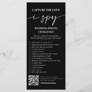 Menu J'espionne jeu mariage Capturer l'amour photo scav